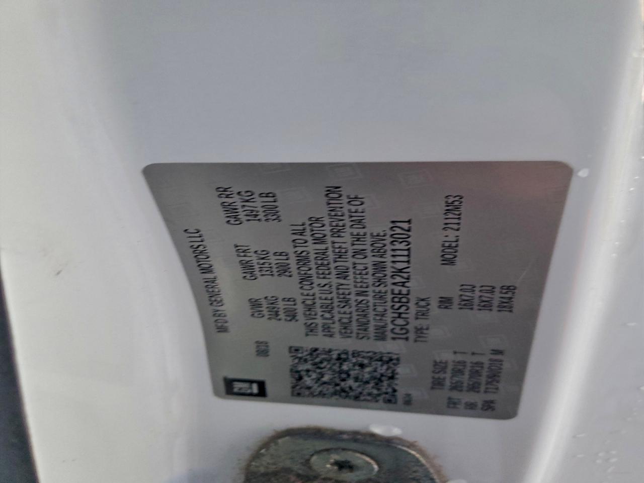 Lot #3316850661 2019 CHEVROLET COLORADO