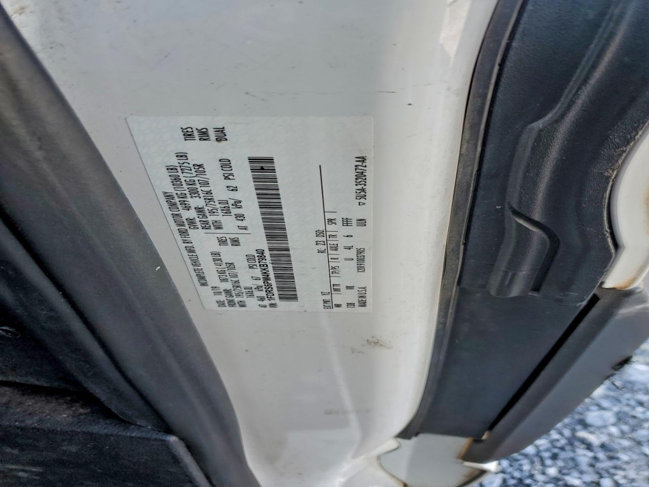 Lot #3305400338 2019 FORD TRANSIT