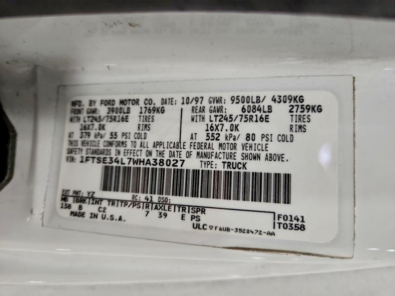 1998 FORD E350 #3317014263