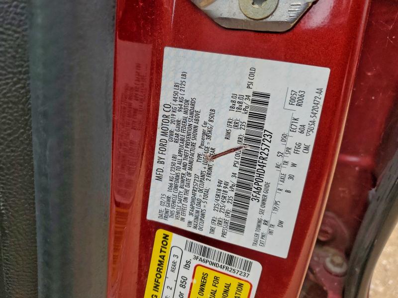 2015 FORD FUSION SE #3304558447