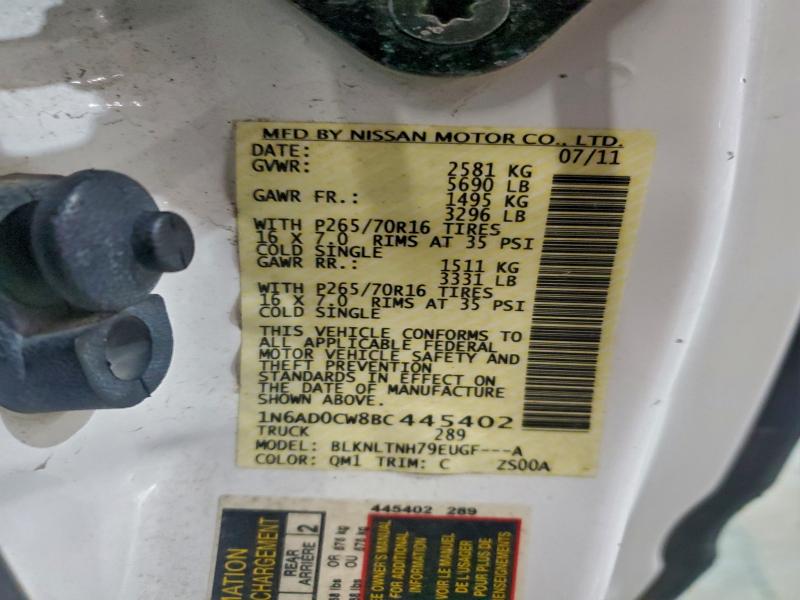 2011 NISSAN FRONTIER S #3304003640