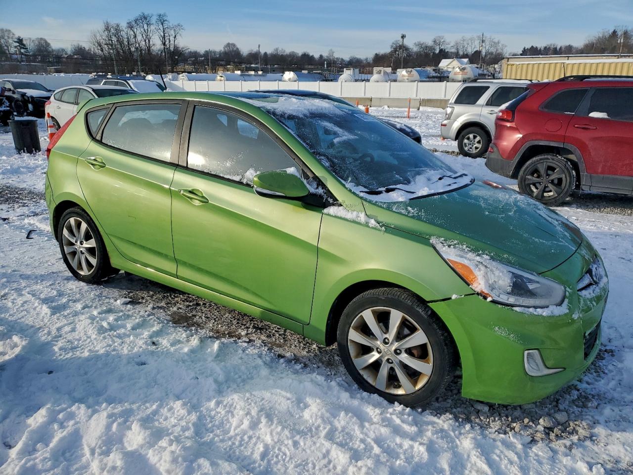 Lot #3316848677 2014 HYUNDAI ACCENT GLS