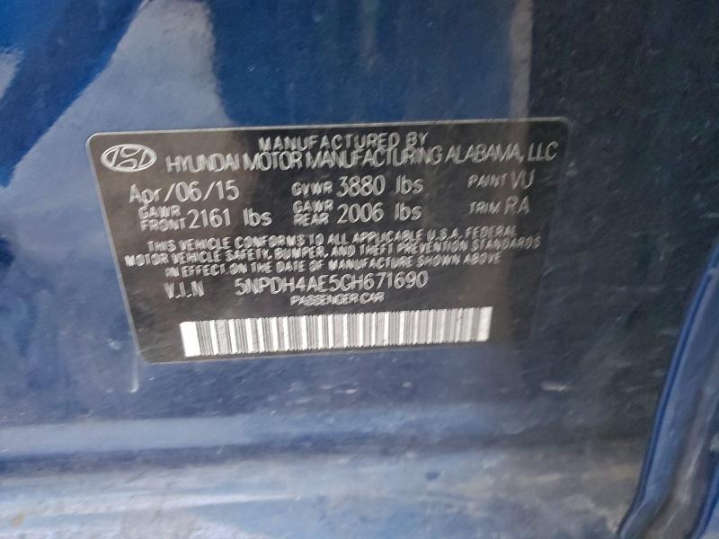 2016 HYUNDAI ELANTRA SE #3303707543