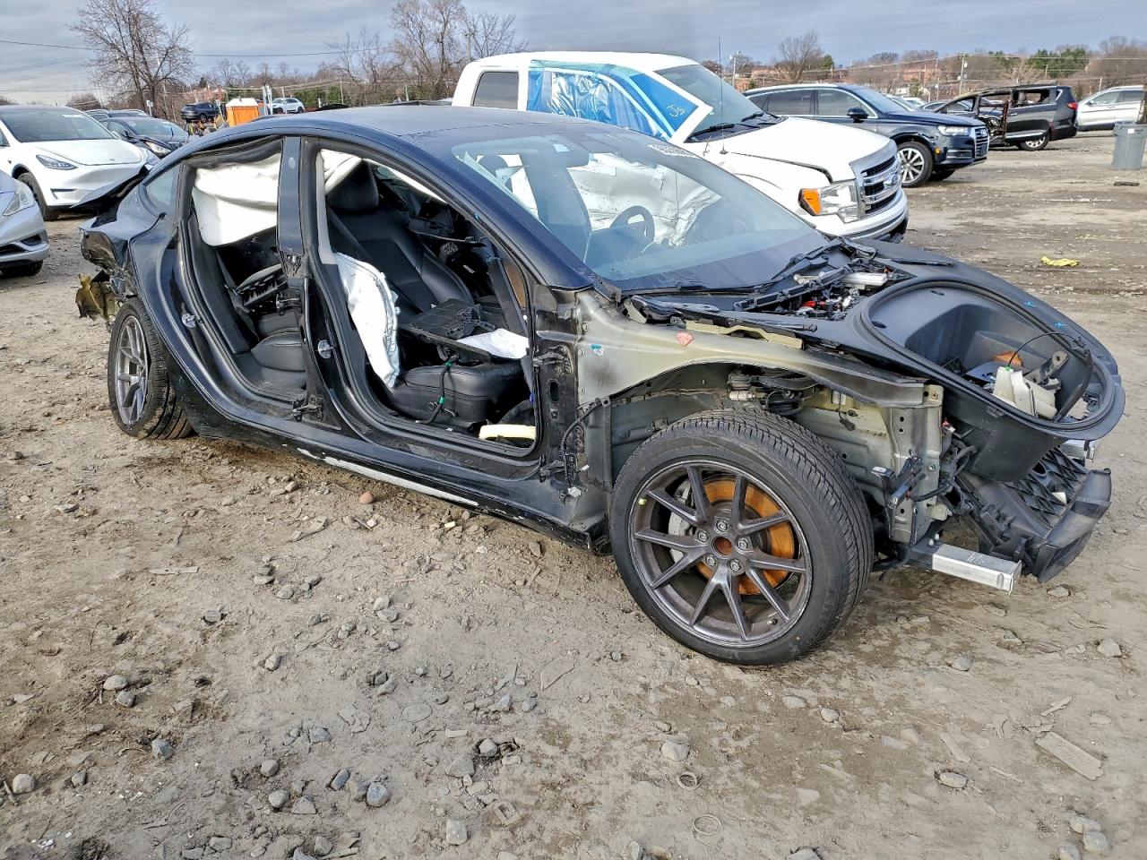 Lot #3311580773 2021 TESLA MODEL 3