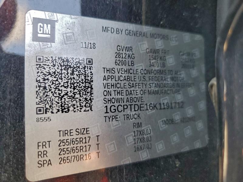 2019 CHEVROLET COLORADO Z #3309594572