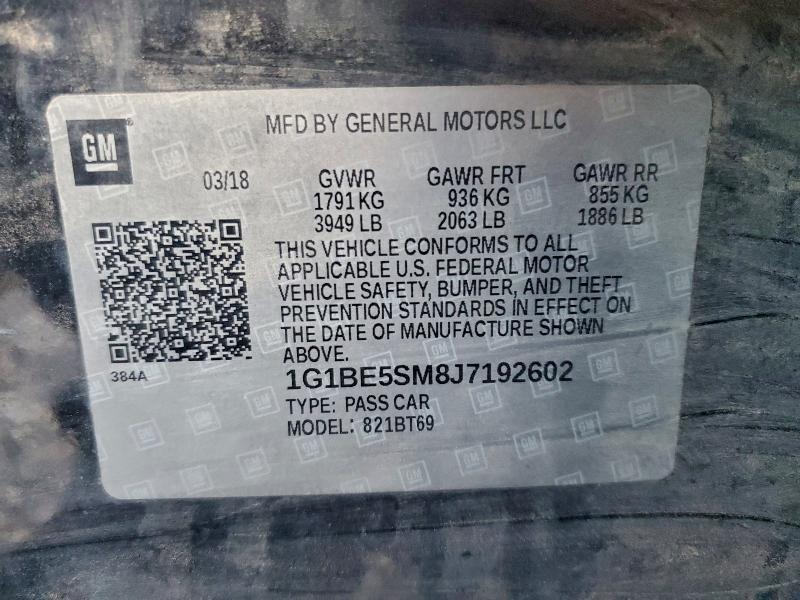 2018 CHEVROLET CRUZE LT #3315859166