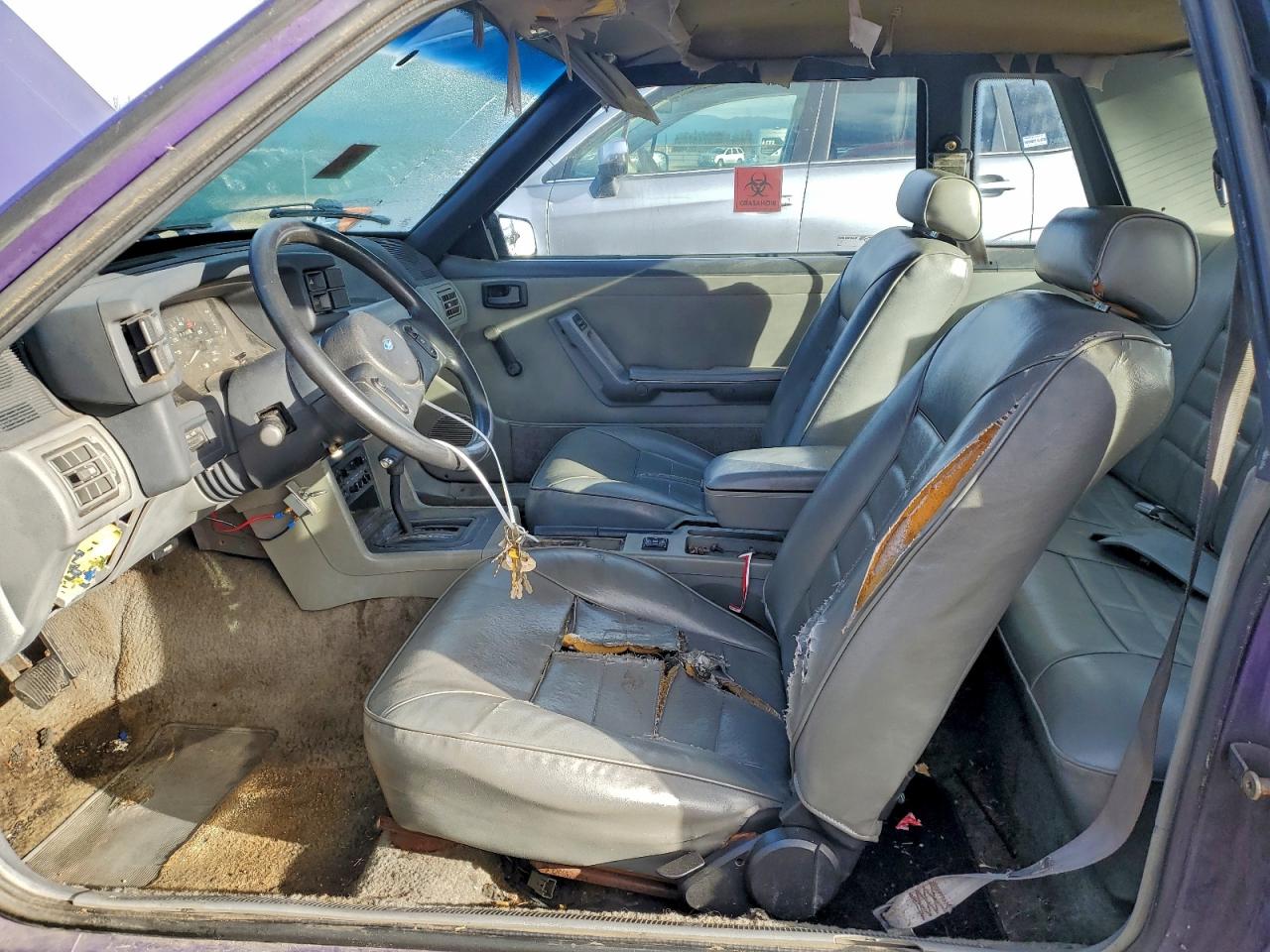 Lot #3302853886 1989 FORD MUSTANG LX