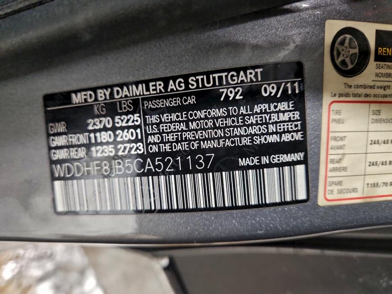 2012 MERCEDES-BENZ E 350 4MAT #3311593755