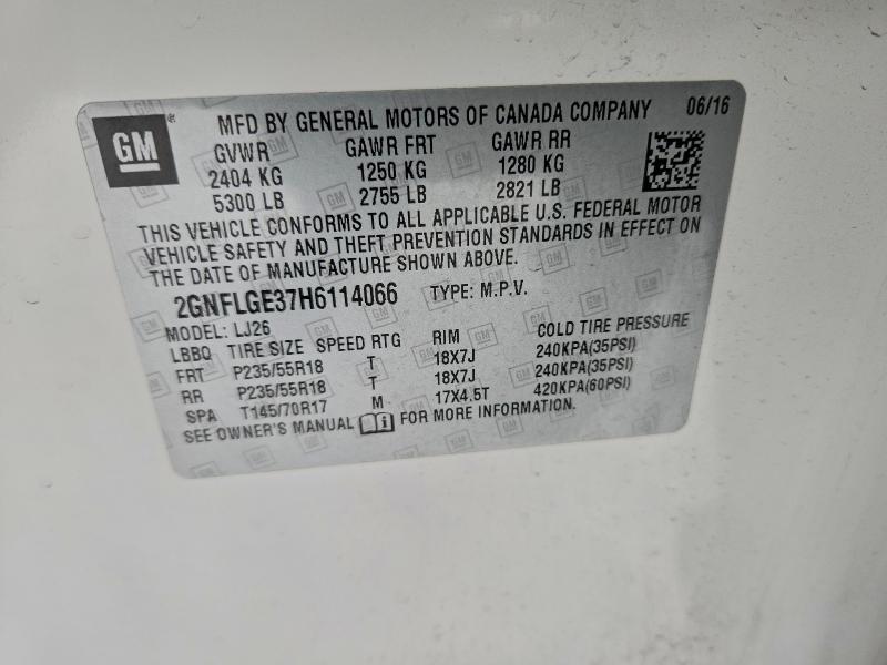 2017 CHEVROLET EQUINOX PR #3316024797