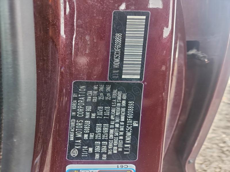 2015 KIA SEDONA EX #3303061797