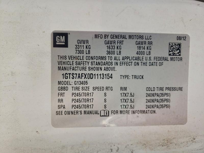 2013 GMC SAVANA G15 #3305390306