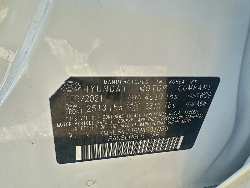 2021 HYUNDAI SONATA HYB #3303563930