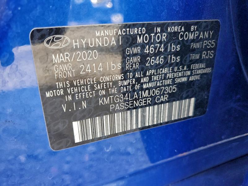 2021 GENESIS G70 ELITE #3310326063