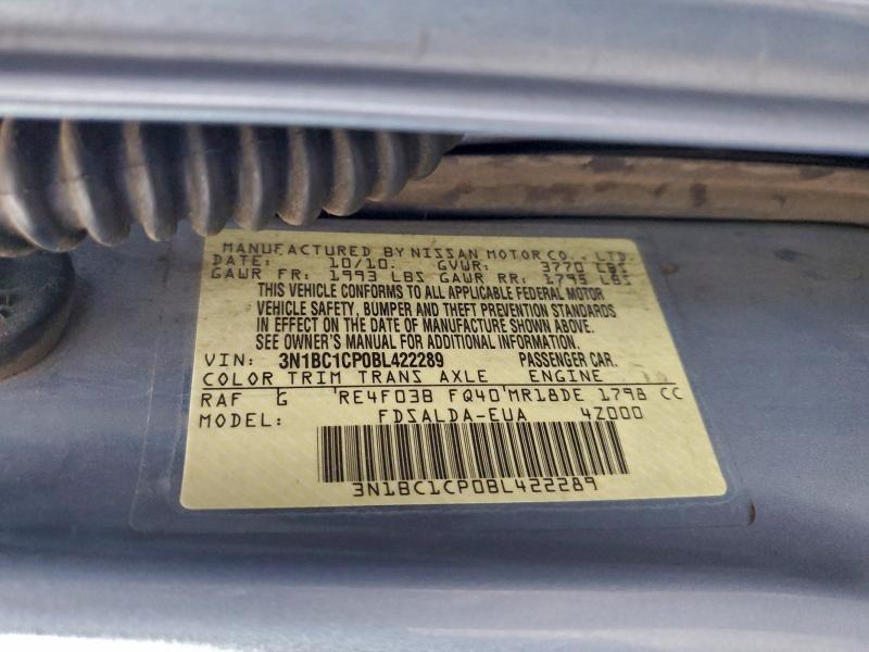 2011 NISSAN VERSA S #3318015496