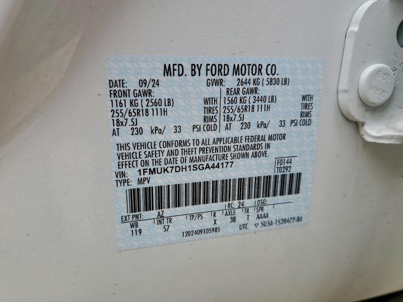 2025 FORD EXPLORER A #3309413989