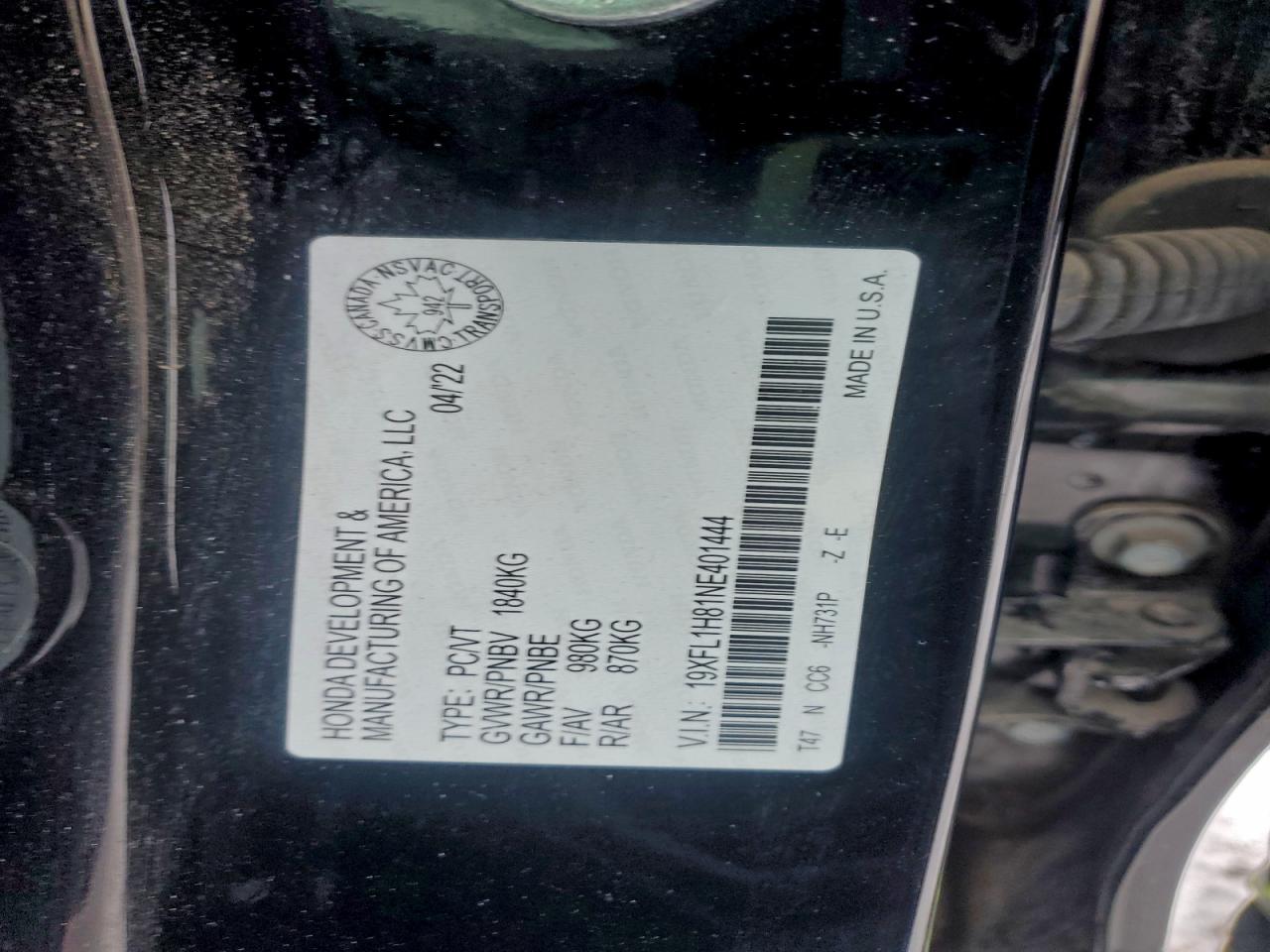 HONDA CIVIC SPORT TOURING