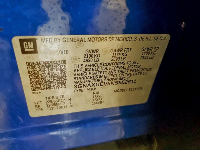 2019 CHEVROLET EQUINOX LT #3317715083