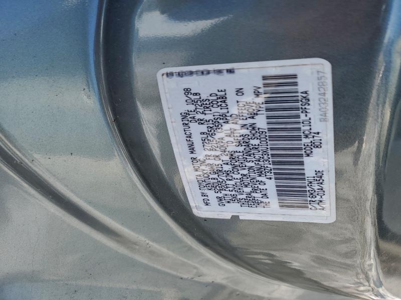 1999 TOYOTA SIENNA LE #3303600936