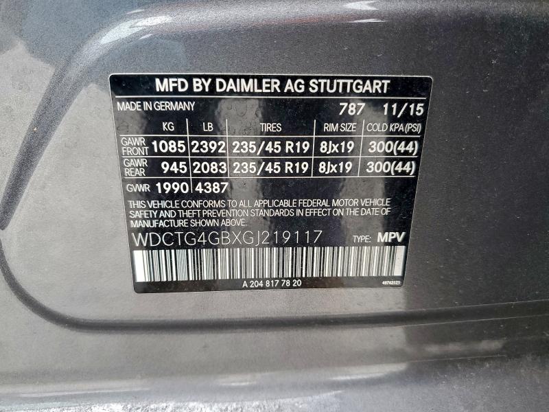 2016 MERCEDES-BENZ GLA 250 4M #3302855914