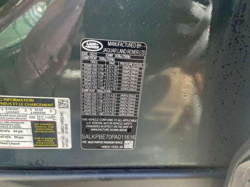 2023 LAND ROVER RANGE ROVE #3304793328