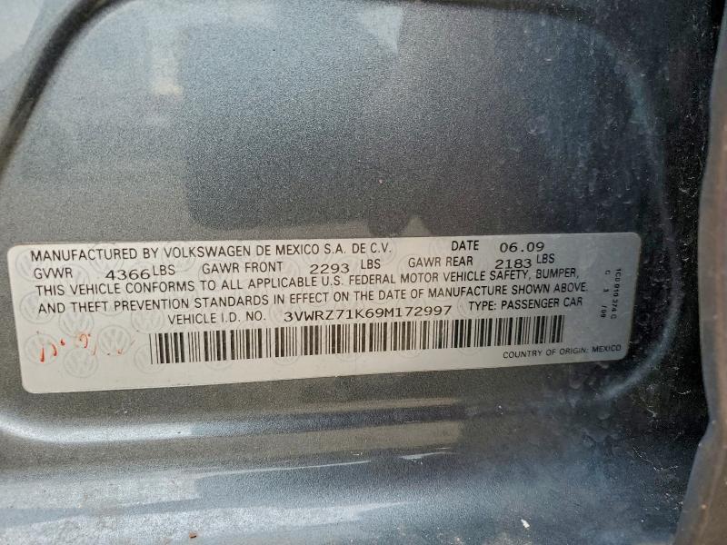 2009 VOLKSWAGEN JETTA SE #3311609220