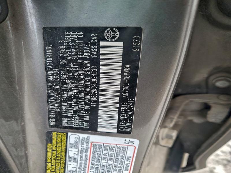 2004 TOYOTA CAMRY LE #3303727448