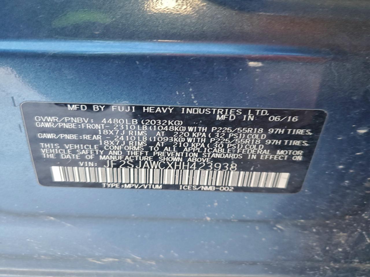 SUBARU FORESTER 2.5I TOURING