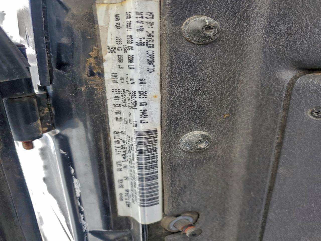 Lot #3302896951 1999 JEEP WRANGLER /