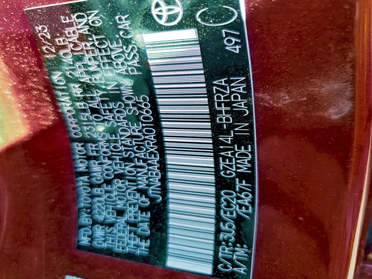 TOYOTA GR COROLLA CORE