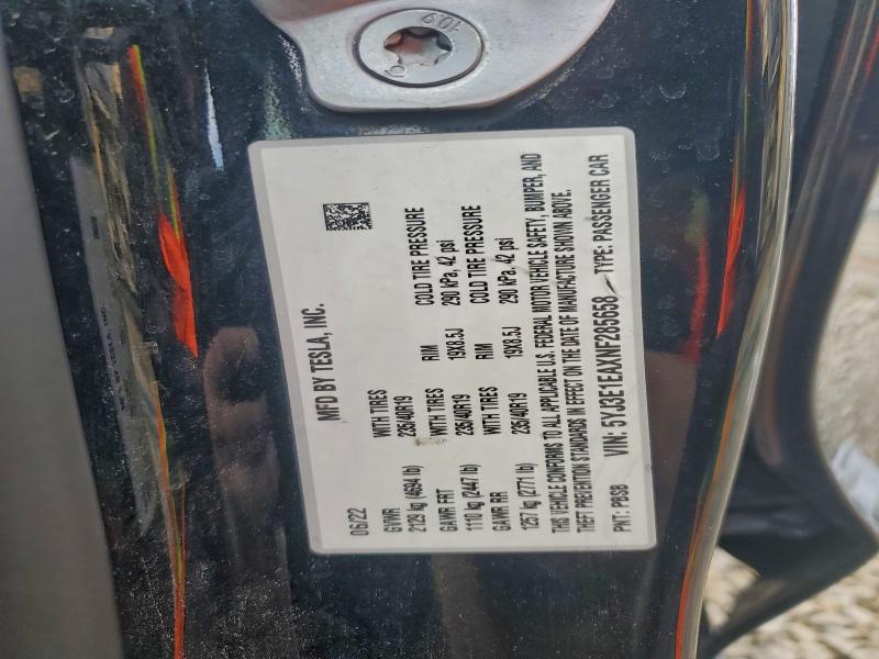 2022 TESLA MODEL 3 #3311590766