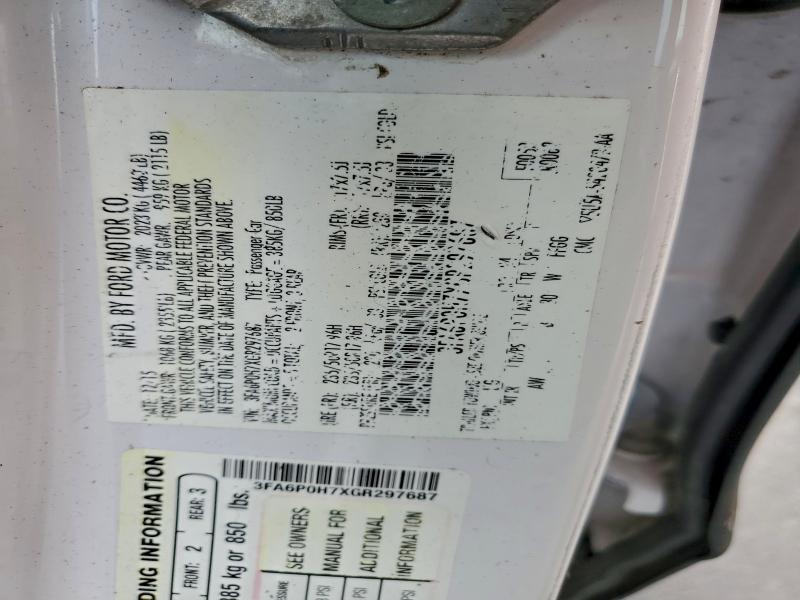 2016 FORD FUSION SE #3308311164