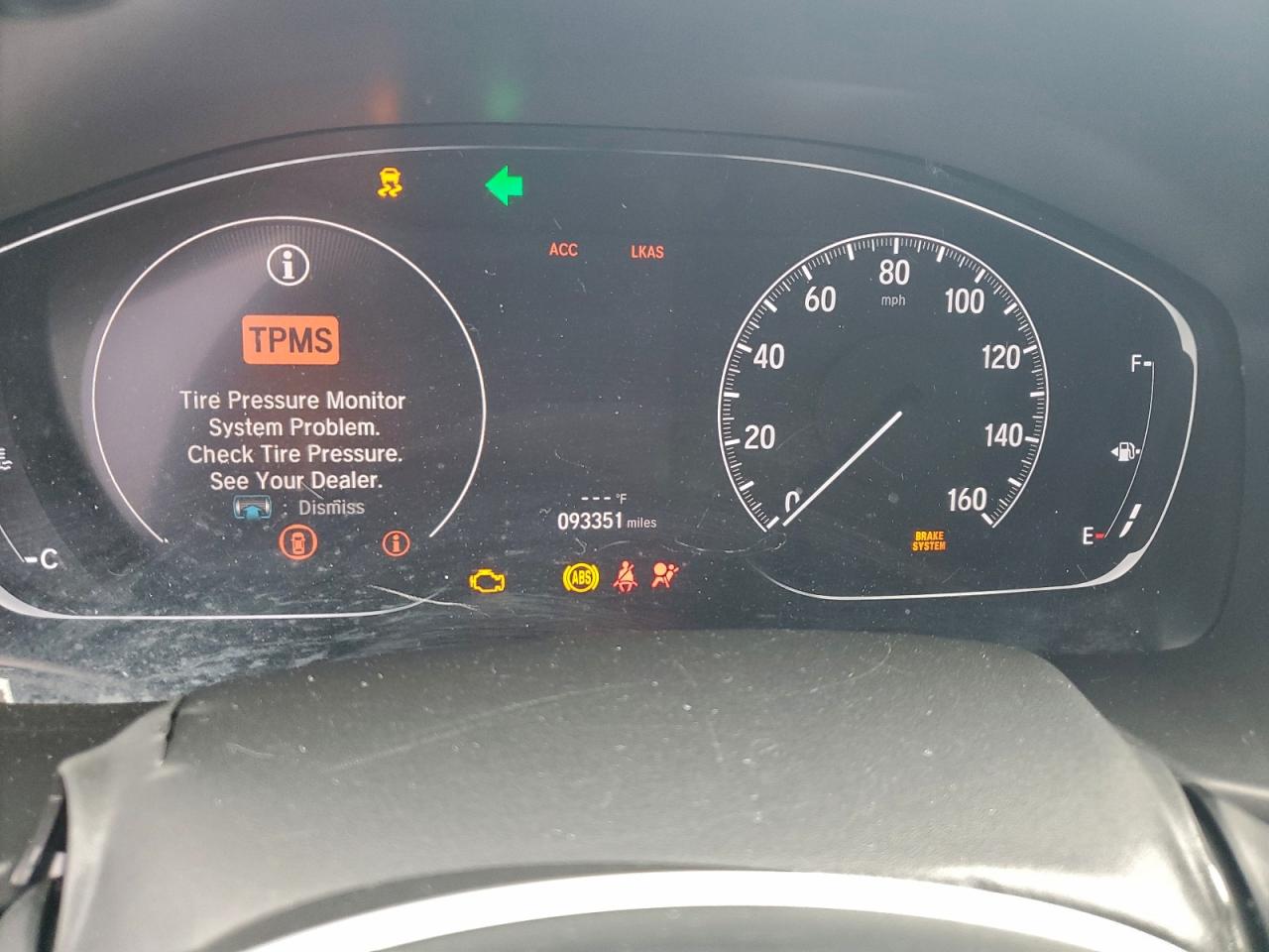 Lot #3309527581 2020 HONDA ACCORD LX