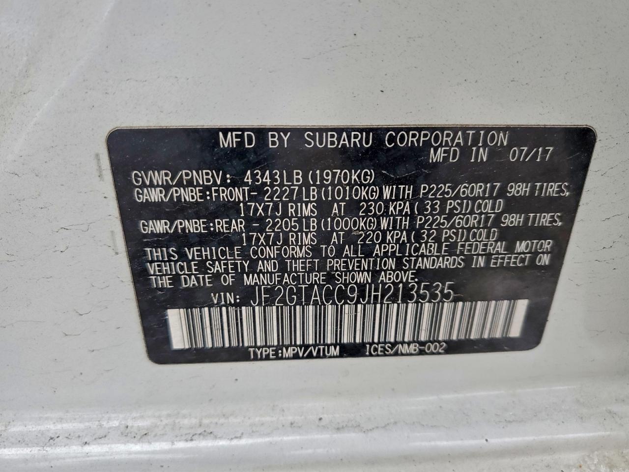 SUBARU CROSSTREK PREMIUM