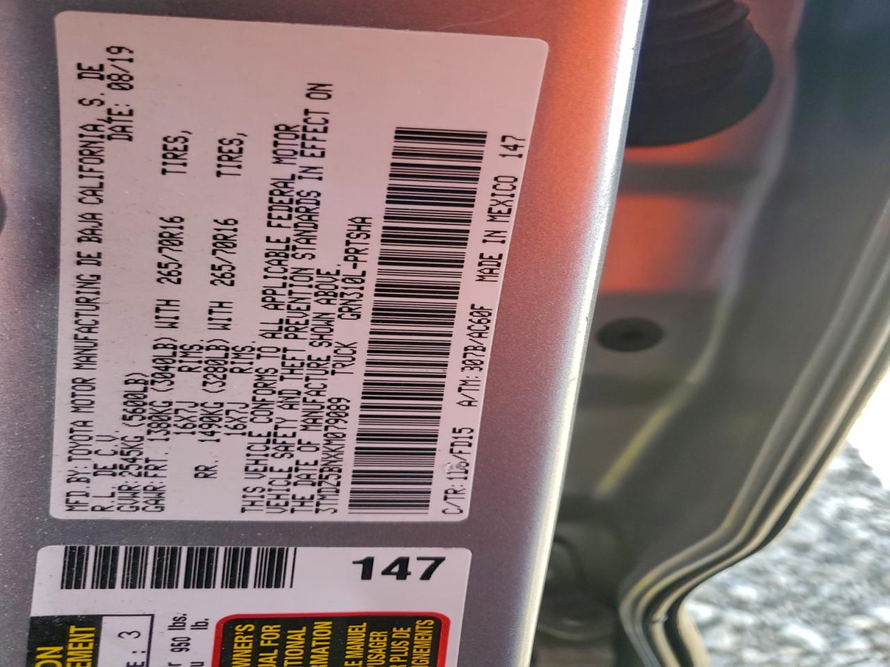 TOYOTA TACOMA DOUBLE CAB