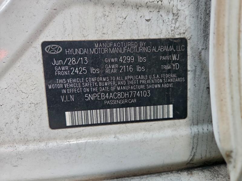 2013 HYUNDAI SONATA GLS #3305379324