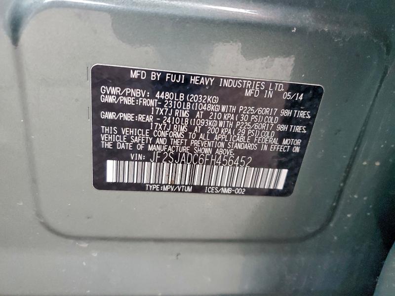 2015 SUBARU FORESTER 2 #3302736082