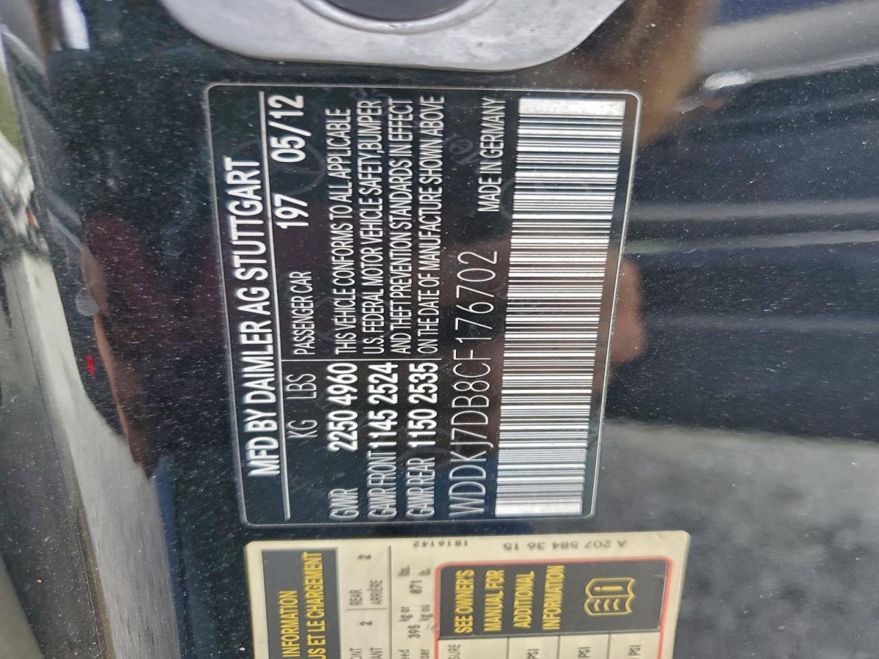 MERCEDES-BENZ E-CLASS 550