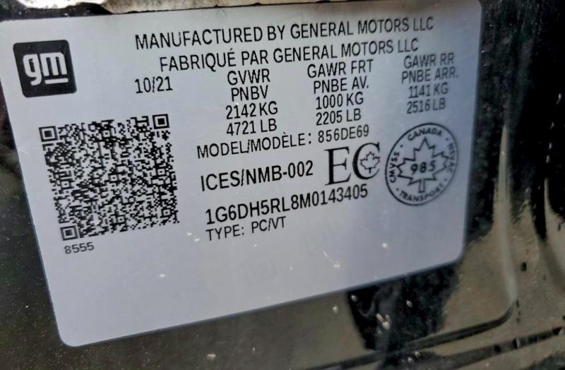 2021 CADILLAC CT4-V #3303643954