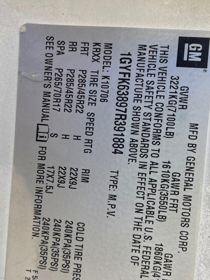 Lot #3304513457 2007 CADILLAC ESCALADE L