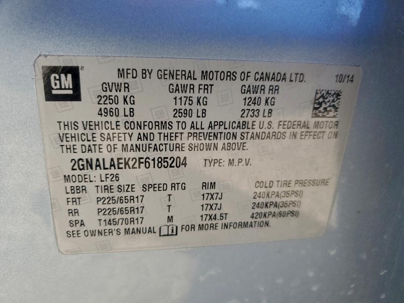 2015 CHEVROLET EQUINOX LS #3302698013