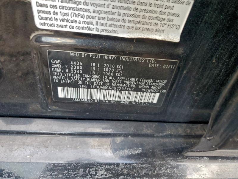 2011 SUBARU LEGACY 2.5 #3305301368