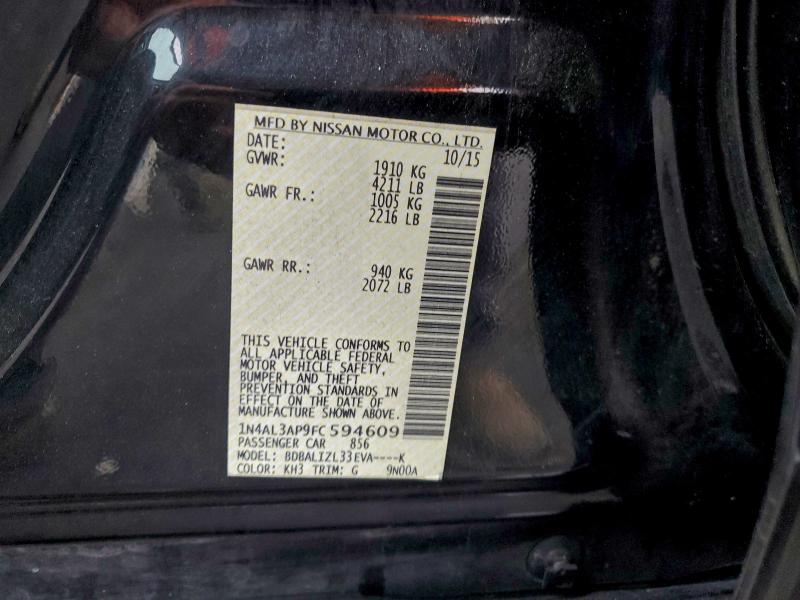 2015 NISSAN ALTIMA 2.5 #3301933508