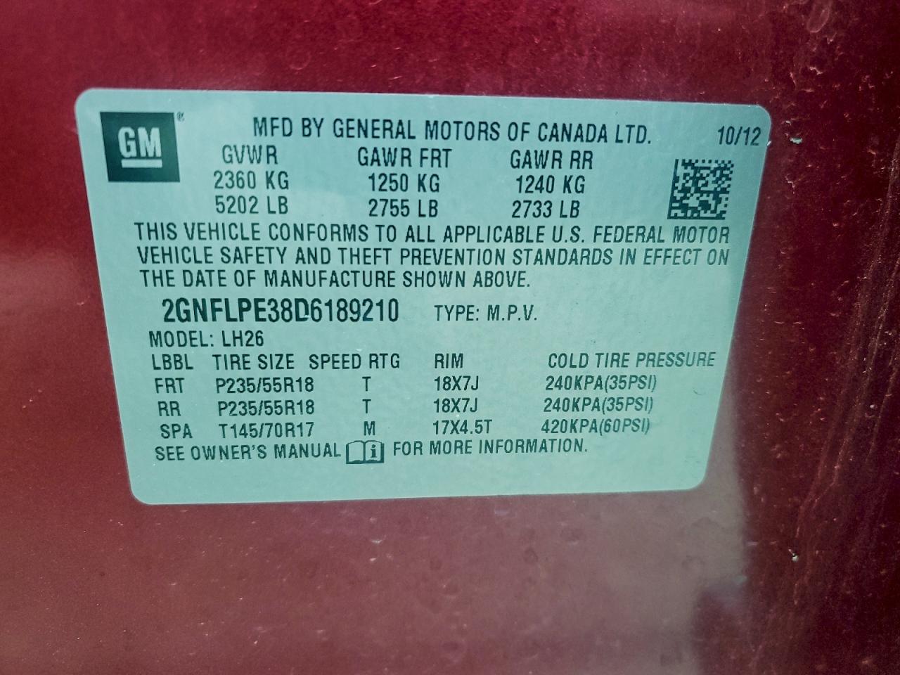 CHEVROLET EQUINOX LT