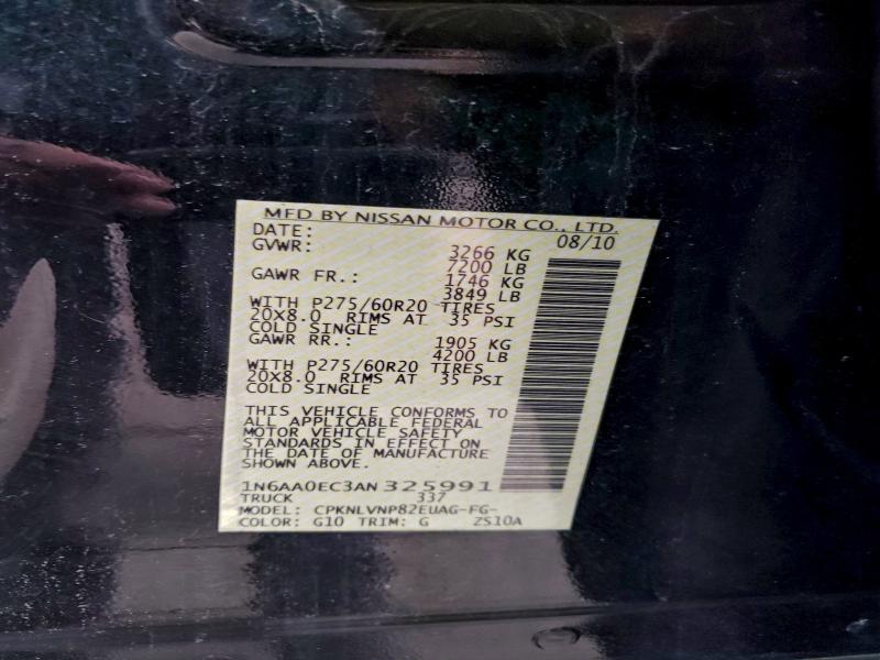 2010 NISSAN TITAN XE #3305463087