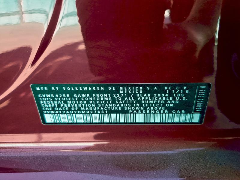 2017 VOLKSWAGEN GTI S #3304023637