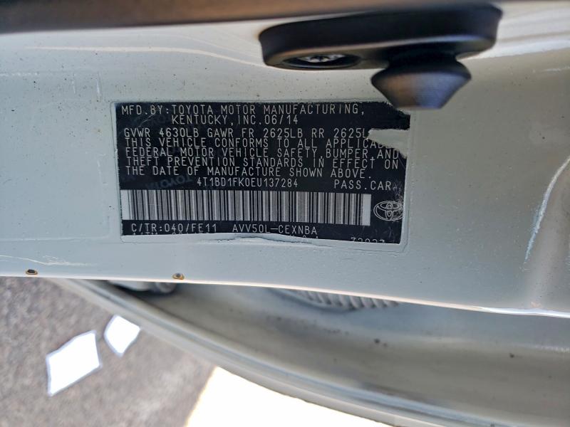 2014 TOYOTA CAMRY HYBR #3305305333