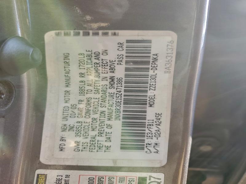 2005 TOYOTA COROLLA CE #3316946091