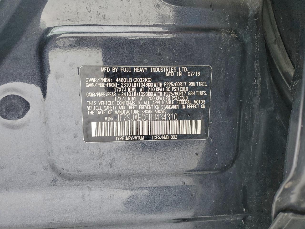 SUBARU FORESTER 2.5I PREMIUM