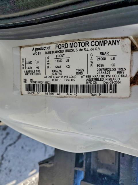 2005 FORD F750 #3304505471