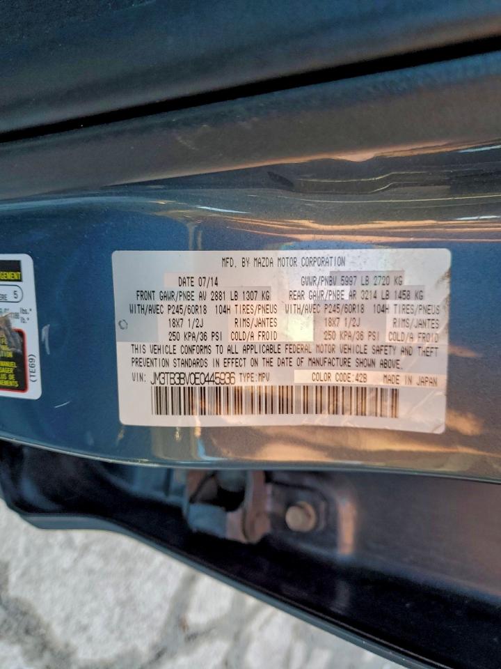 Lot #3310335980 2014 MAZDA CX-9 SPORT